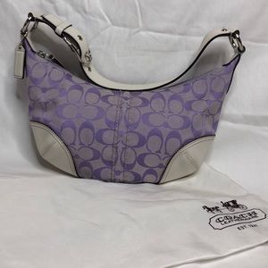 Lavender Signature Coach Hobo